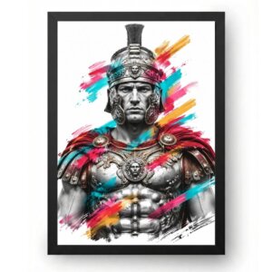 Quadro Soldado Romano Guardião do Império