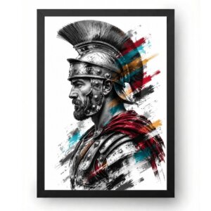 Quadro Soldado Romano Guerreiro Invencível