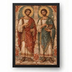 Quadro Cosme Damião Fresco da Capela Antiga