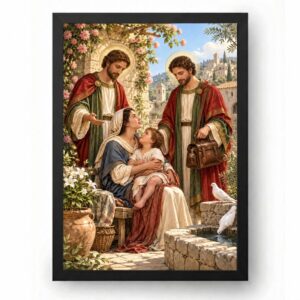 Quadro Cosme Damião Proteção das Crianças