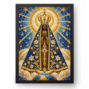 Quadro Nossa Senhora Aparecida Mosaico Sacro