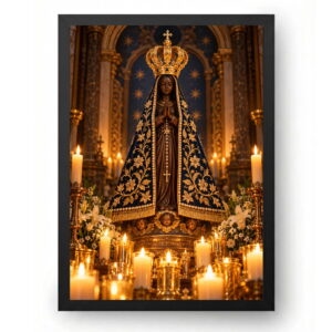 Quadro Nossa Senhora Aparecida Velas De Fé