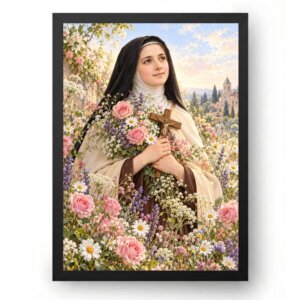 Quadro Santa Teresinha Flores Silvestres
