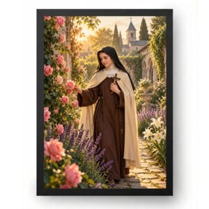 Quadro Santa Teresinha Jardim de Lisieux