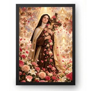 Quadro Santa Teresinha Obra Prima Celestial