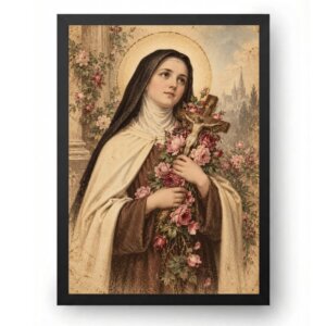 Quadro Santa Teresinha Retrô Francês