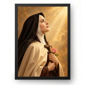 Quadro Santa Teresinha em Perfil