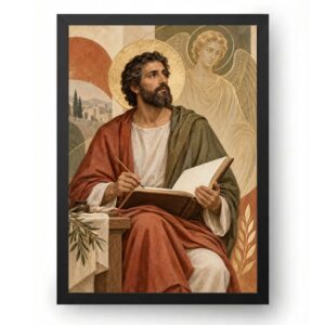 Quadro São Mateus Evangelista Arte Sacra Moderna