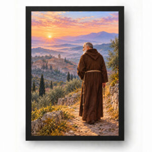 Quadro Padre Pio Caminho De Fé Nas Montanhas