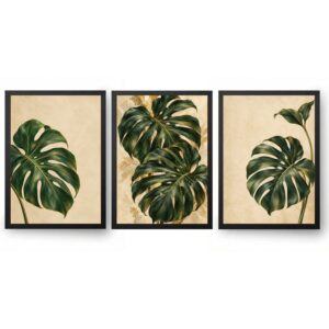 Trio Quadros Costela de Adao Natural