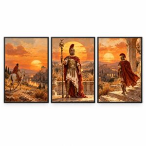 Trio Quadros Roma Imperial Boho Solar