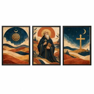 Trio Quadros São Bento Boho Proteção