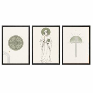 Trio Quadros São Bento Minimalista