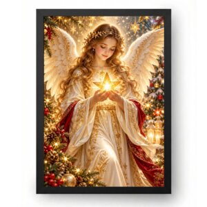 Quadro Natal Anjo Natalino
