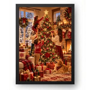 Quadro Natal Família Feliz