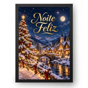 Quadro Natal Noite Feliz