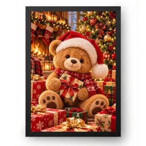 Quadro Natal Ursinho Natalino