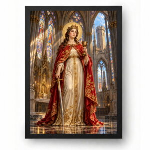Quadro Santa Bárbara Gótica de Catedral
