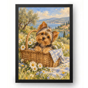 Quadro Cachorro Yorkshire Pequeno Grande Amor