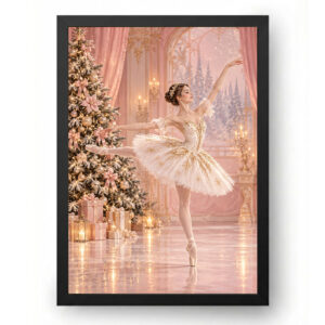 Quadro de Natal Bailarina na Noite de Natal