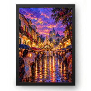 Quadro de Nossa Senhora de Nazaré Chuva de Luz em Belém