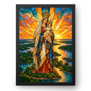 Quadro de Nossa Senhora de Nazaré Vitral da Aurora Amazônica