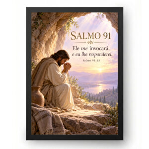 Quadro Salmo 91 Silêncio do Refúgio